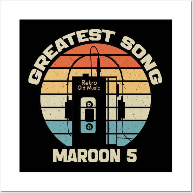 Maroon 5 Vintage Wall Art by TeknologiModern